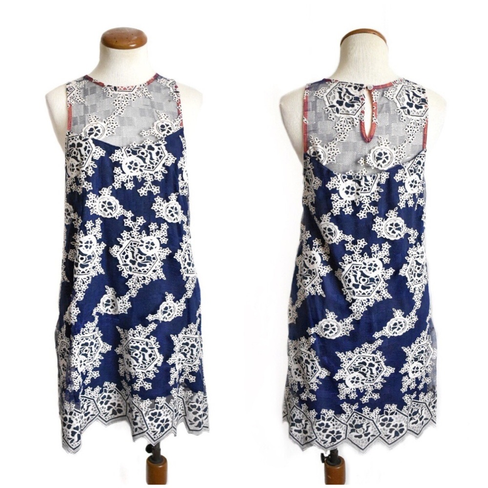 Altar’d State Blue Lace Overlay Dress - Picture 4 of 8